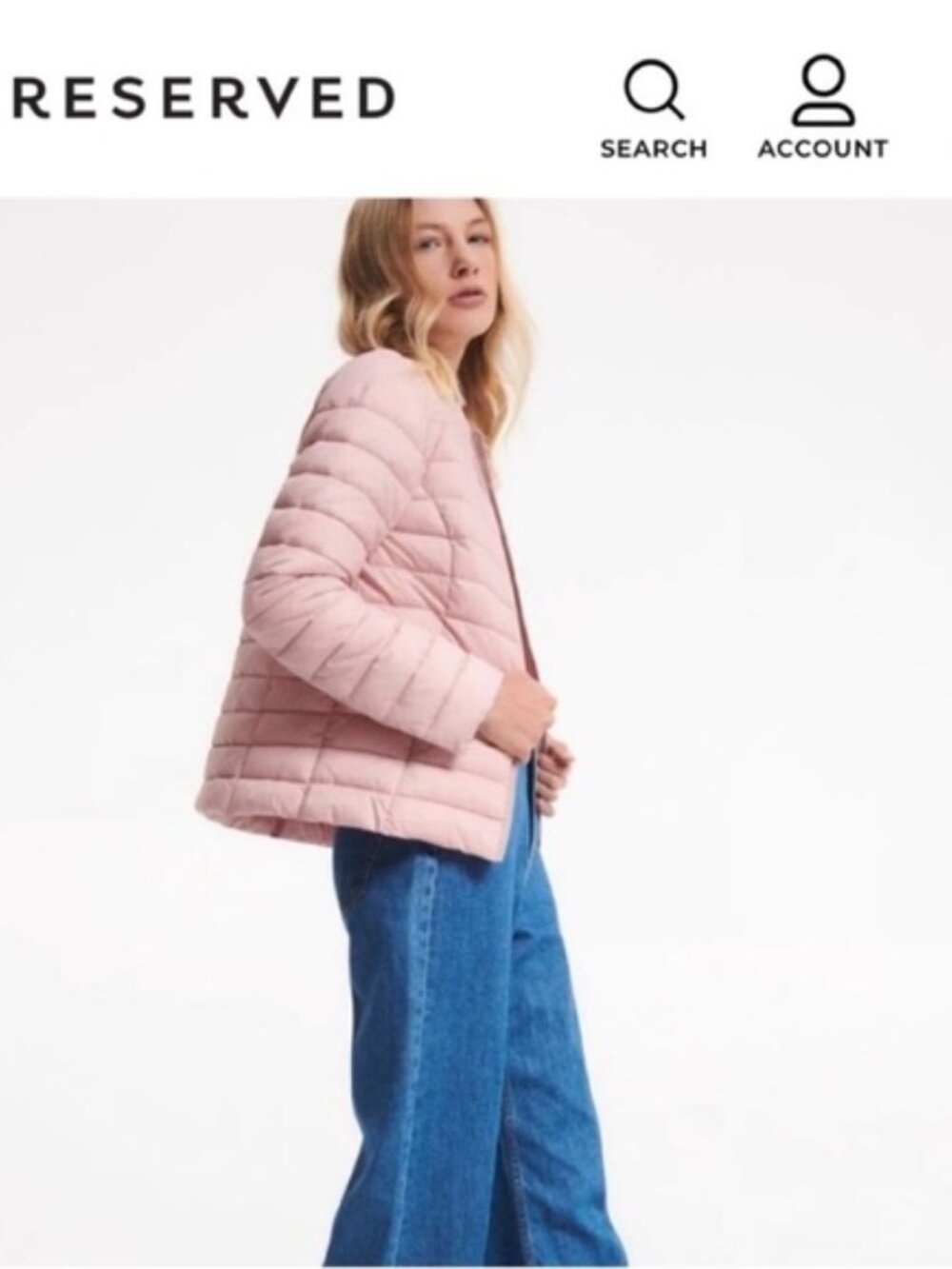Reserved Women’s Winter Puff jacket pink new  size XS (UK6) - Picture 3 of 15